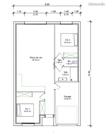 Maison 3 pièces 69 m²