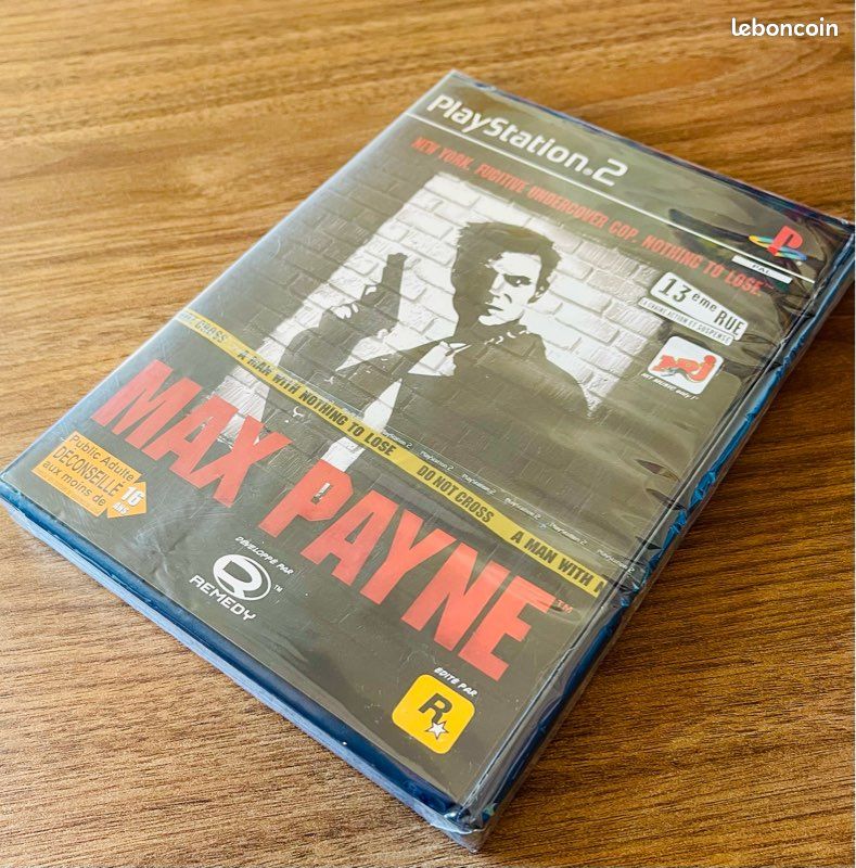 Jeu PS2 Max Payne - Version PAL FR Complet (Boîte, Notice) - Très Bon État