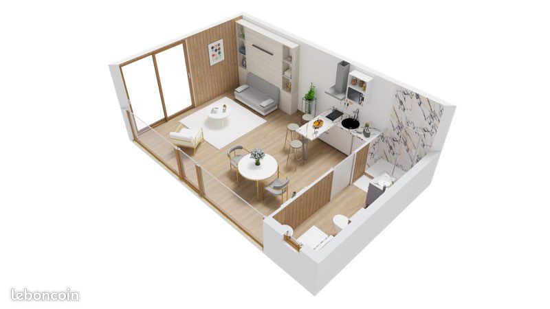 Appartement 1 pièce 18 m² · à Mazingarbe · 18 m² · 380 €