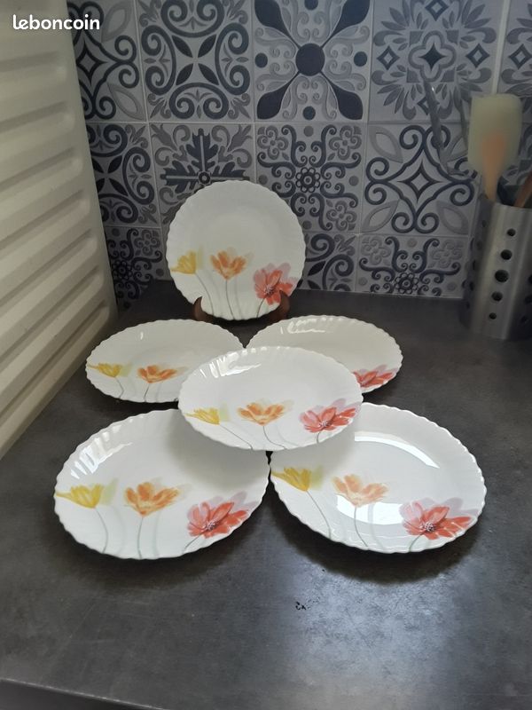 Rare Petite Assiette Signée Alain Maunier Vallauris Vintage D 20,5 Cm