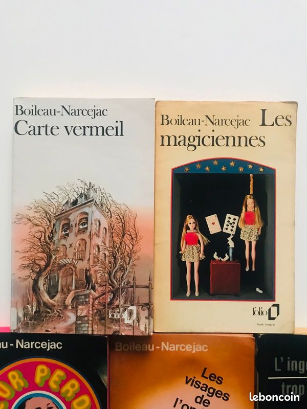 Lot de 5 livres de Boileau - Narcejac : Les magiciennes - Carré Vermeil - L’ingénieur aimait les chiffres - Les visages de l’ombre - A cœur perdu (image 3)