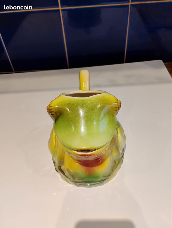 Vieux Leurre De Pêche En Forme De Grenouille – Art Populaire Vintage (lot #11677)