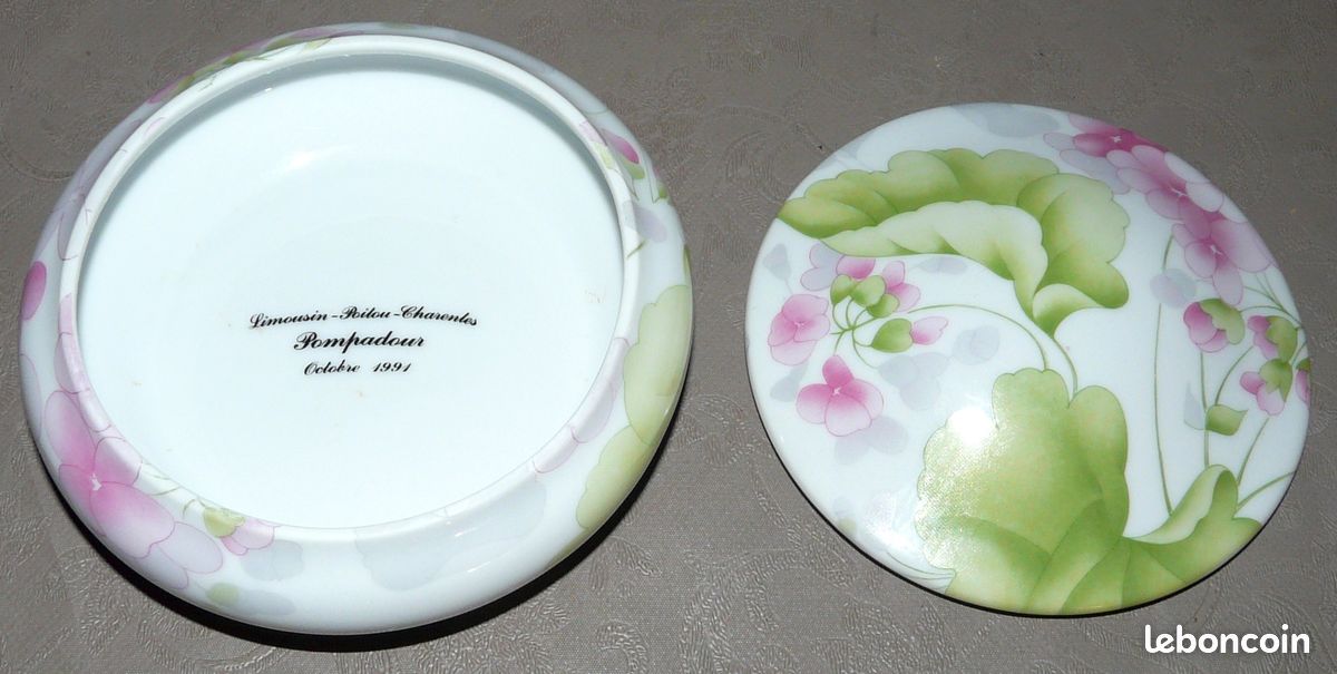 Boite à bijoux en porcelaine de Limoges PASTAUD (image 2)