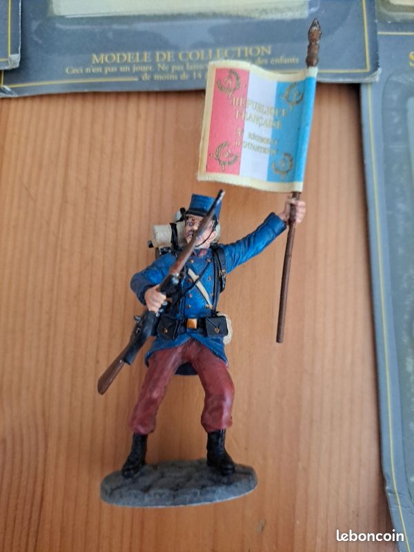5 FIGURINES PLOMB Chasseur Alpin collection delPrado Haut 7cm N°21/22