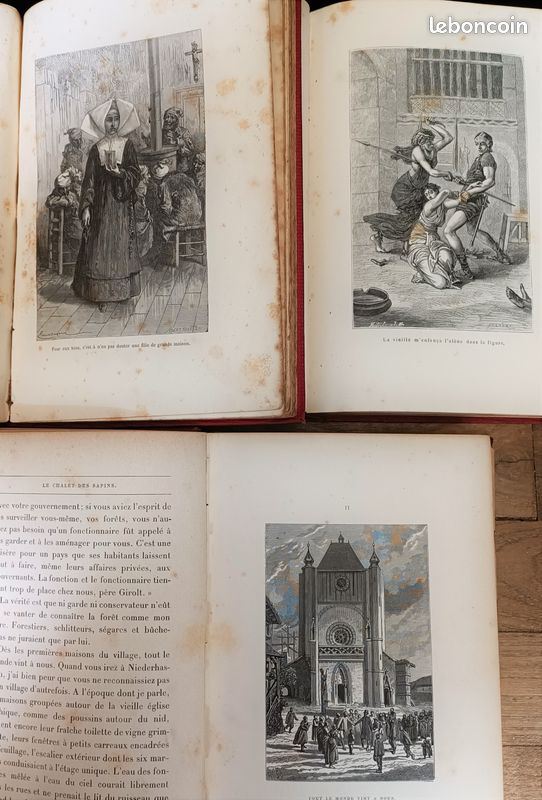 Livres anciens XIXe Pendragron / Les braves Gens / Le chalet des sapins (image 4)