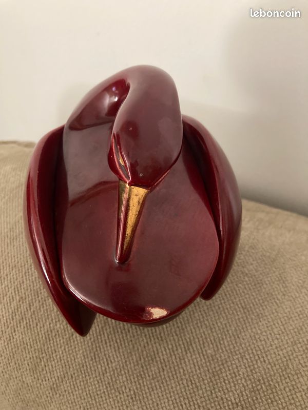 Bonbonnière cygne CAB céramique d’art, de Bordeaux, art déco (image 7)