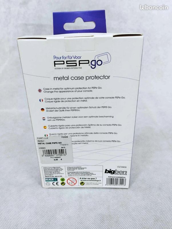LOT De 40 Coques De Transport Métal Pour PSP Go – Big Ben – Neuves Sous Blister