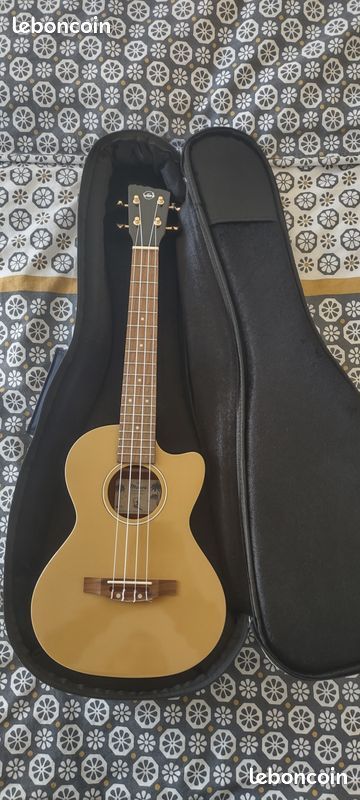 Ukulélé ténor électro VGS Manoa Roadie R-TE-CE Gold – état neuf (image 5)