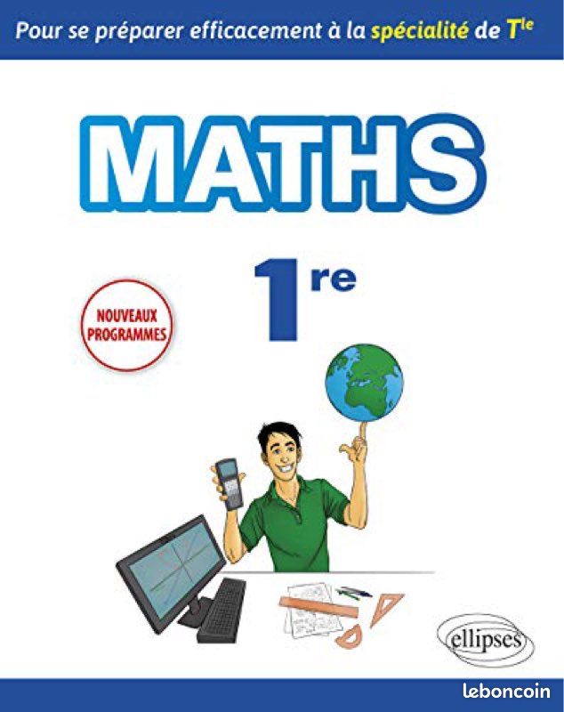 Livre d’exercices de maths pour classe de première (image 1)