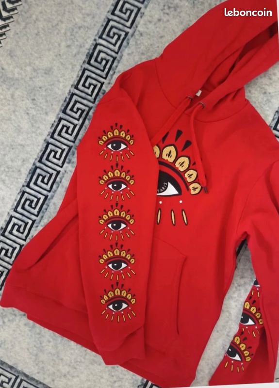 Kenzo Sweatshirt Pull Kenzo Femme Rouge Sweat à Capuche/hoodie