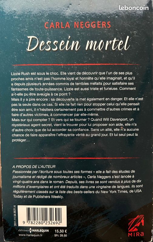 DESSEIN MORTEL - Carla Neggers - Harlequin - Roman (image 2)