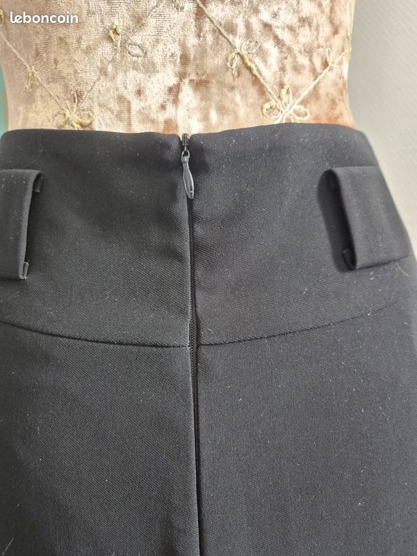 Jupe longue fendue 1 2 3 noire taille 36 - Vêtements
