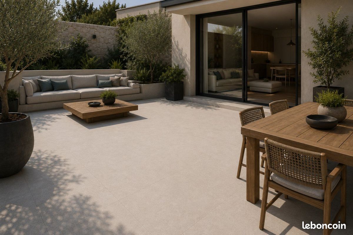 🔥GRAND DESTOCKAGE DE JUILLET - DALLE EXTERIEUR PIZARRA WHITE 60x60🔥 (image 2)
