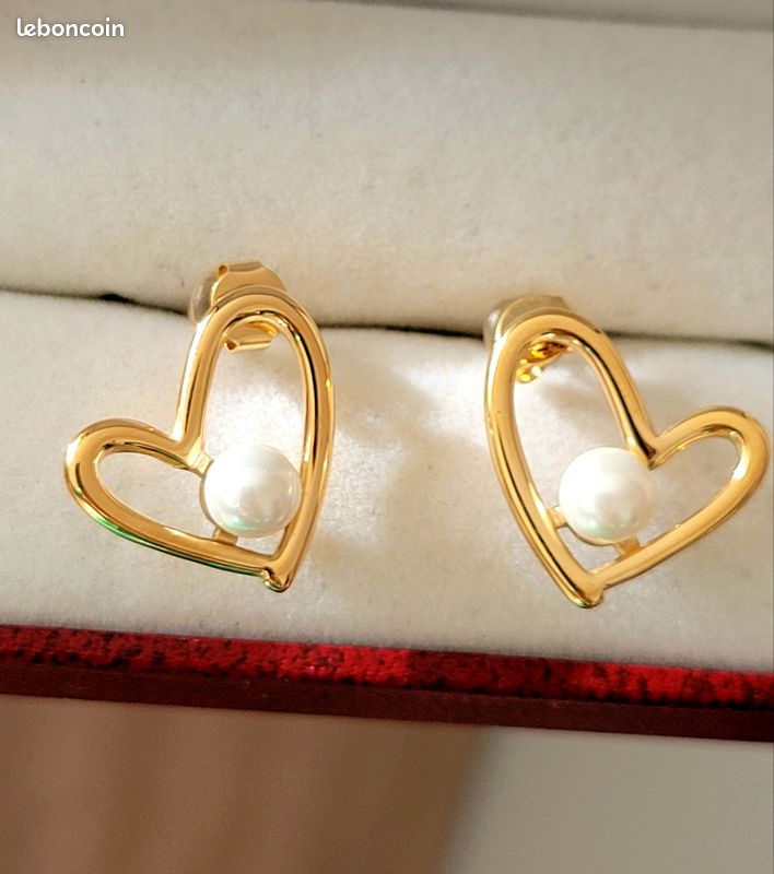 Boucles D'oreilles Menotte En Acier Inoxydable Doré - 56mm