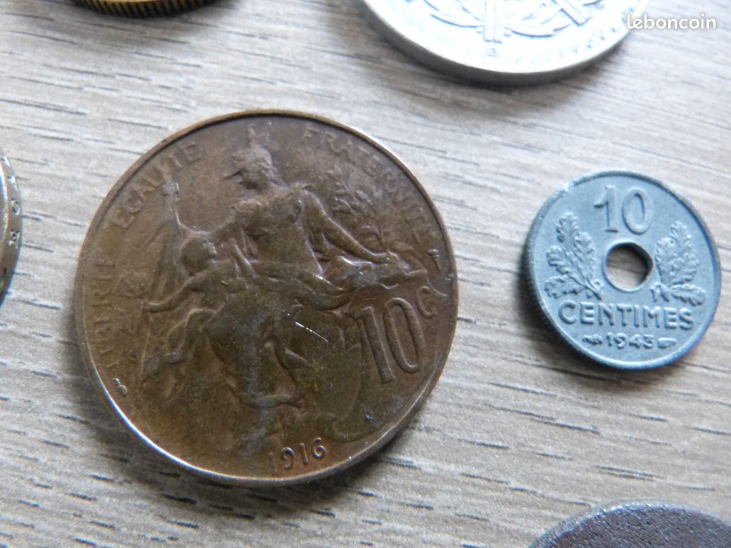 Lot anciennes pièces françaises en franc (image 5)