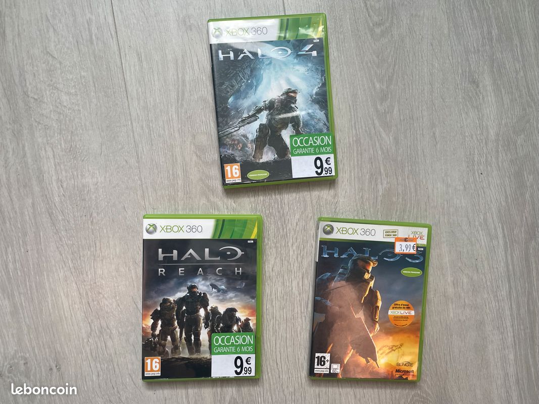 Lot De 6 Jeux Halo Pour Xbox Et Xbox 360 - Avec Boîtes Et Notices