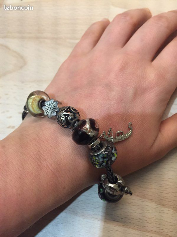 Bracelet en argent Trollbeads et ses perles (image 3)