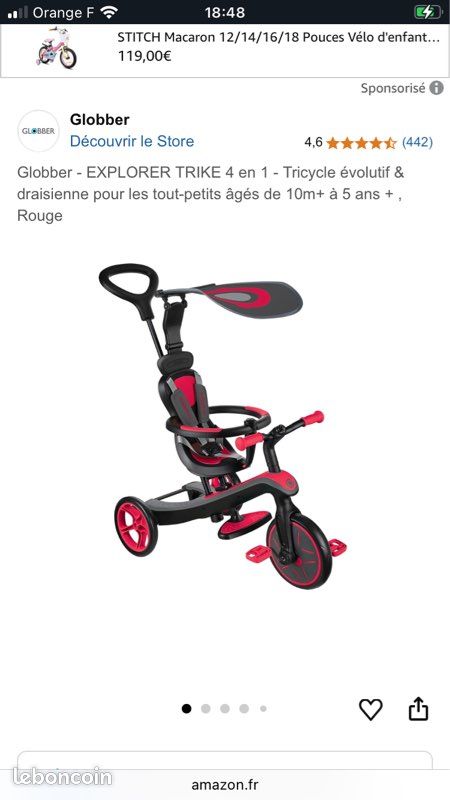 Globber Tricycle Evolutif Amazon Globber EXPLORER TRIKE En