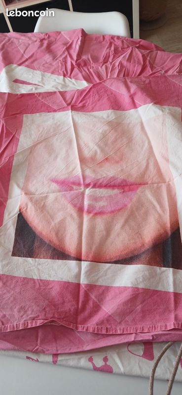 Rose - Housse de couette Barbie 140 x 200 cm 100 % coton - unique