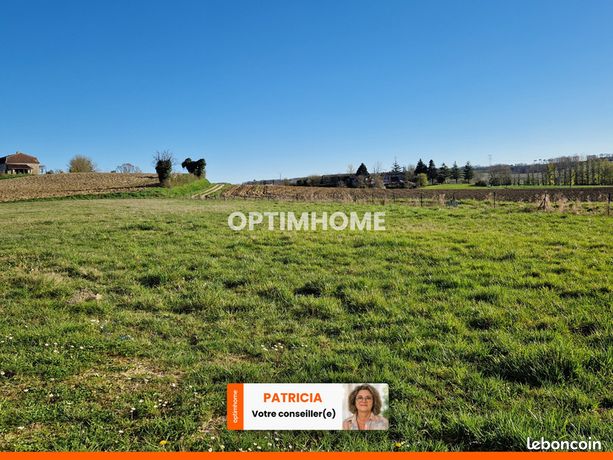 Terrain 1 405 m² Monteton