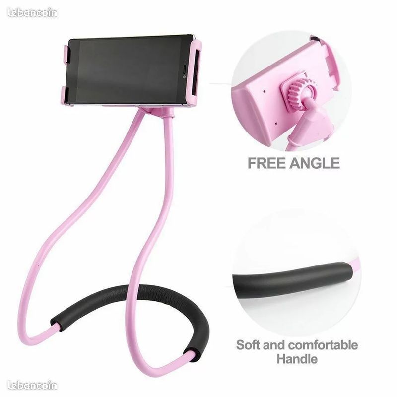 Support téléphone paresseux cou flexible et pratique pour vidéos et reseaux sociaux (image 3)