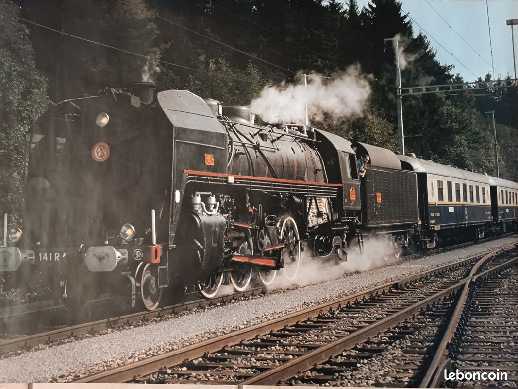 Poster locomotive à vapeur 141 R - Collection