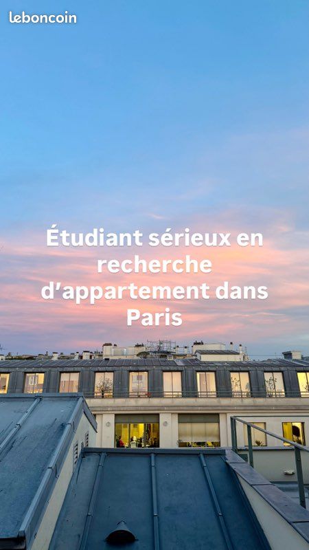 Appartement 1 pièce 20 m² · à Paris · 20 m² · 1 100 €/mois