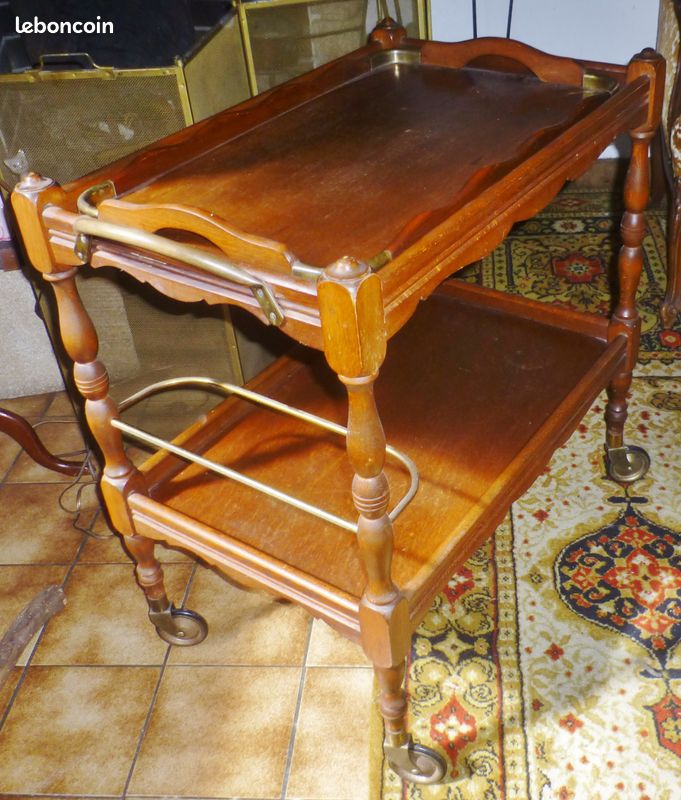 Table D'appoint Vintage - 54 Cm De Haut, Bois - Petite Table Bar