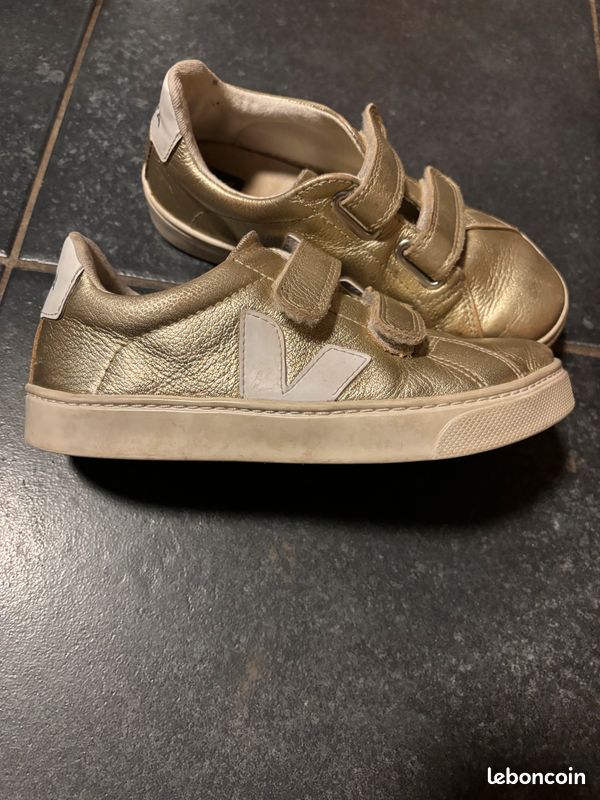 Veja V10 Basket Veja Dore Dore Veja Scratch Femme Gold Veja