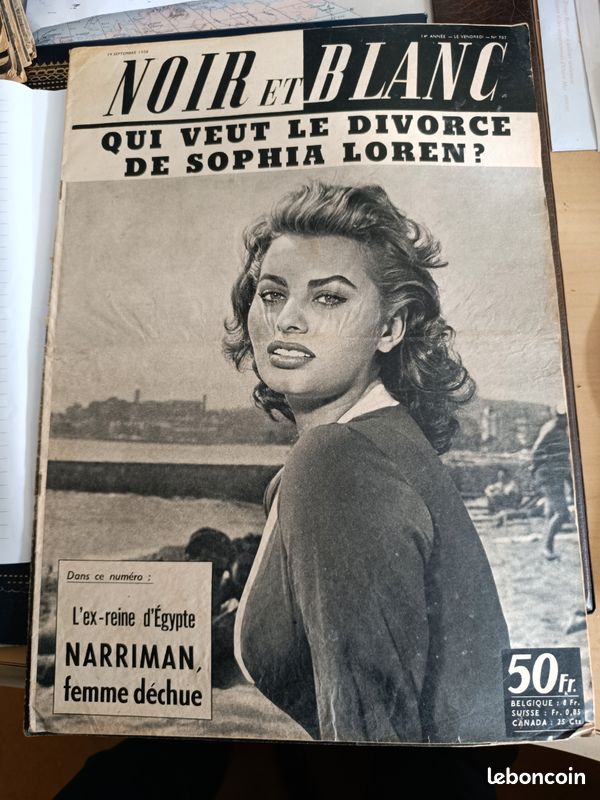(A62)- Lot de 8 magazines anciens "Noir et Blanc"de 1958: numéros 683, 686, 688, 689, 707, 710, 712 et 713 (image 5)