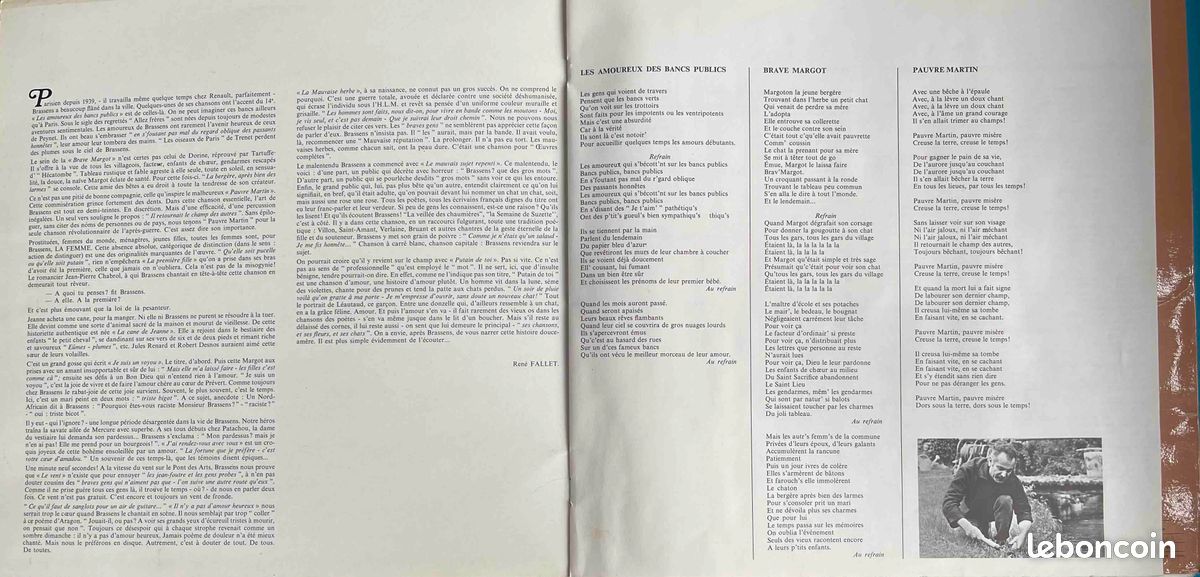 â„đŒ33t đ«đ· Georges Brassens (N°2-Les amoureux des bancs publics ) â· 1970 Âź (image 2)