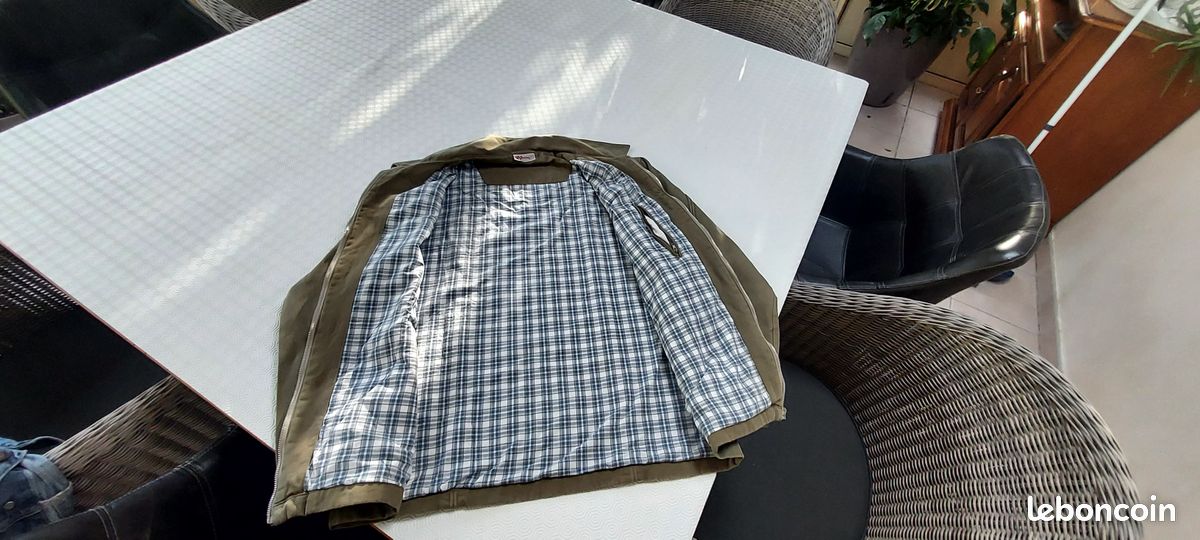Veste Zippée Verte Doublée Tissu Oxbow (image 2)