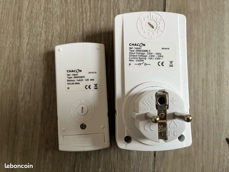 Thermomètre intérieur/extérieur sans fil - Chacon
