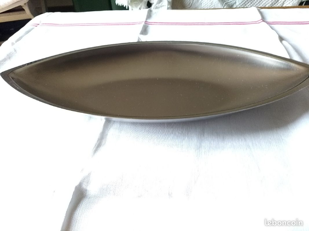 Grand plat neuf inox Jean Gouzon long: 42 cm (image 5)