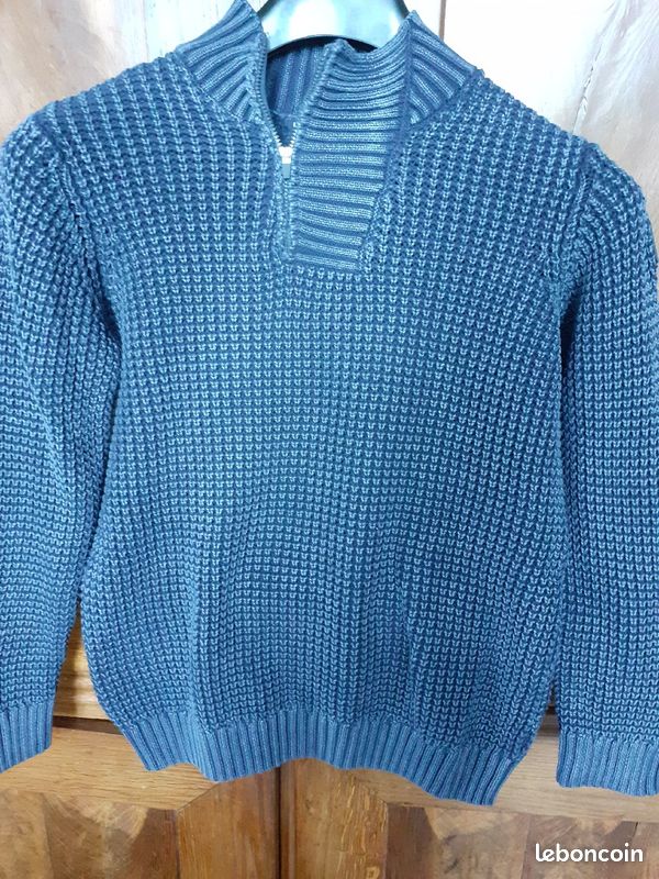 Pull garçon bleu 10 ans (image 1)