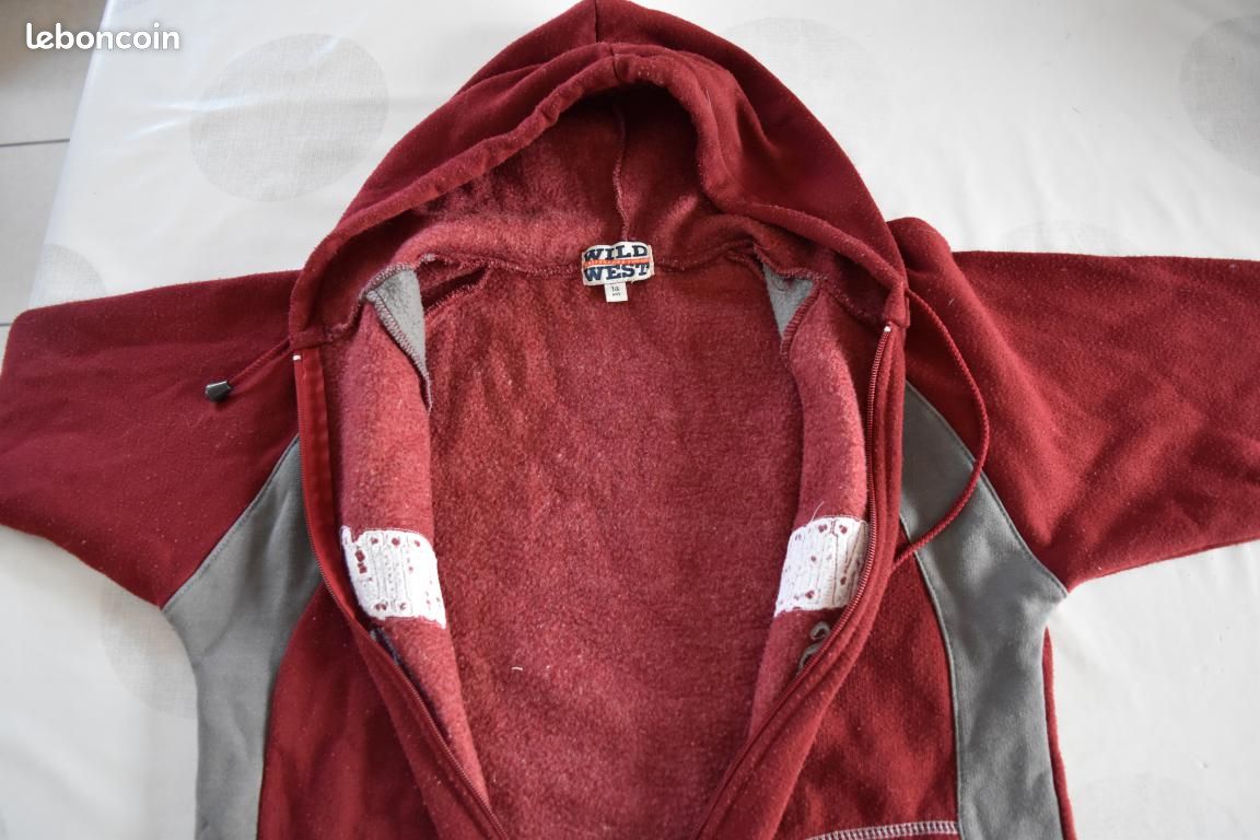 Gilet bordeaux 14 ans (image 3)
