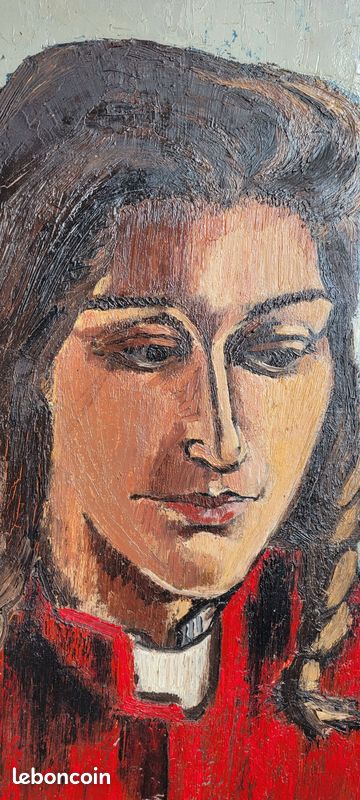 TABLEAU - "Portrait de LILETTE 1957" - G. GROSSELIN (image 2)