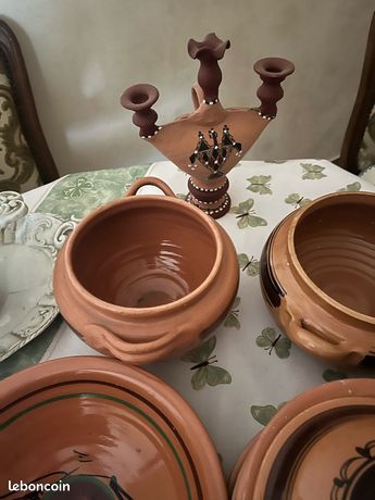 Mini tajine de couleur blanc avec motifs mosaique - Objet de décoration ou oeuvre artisanale sur