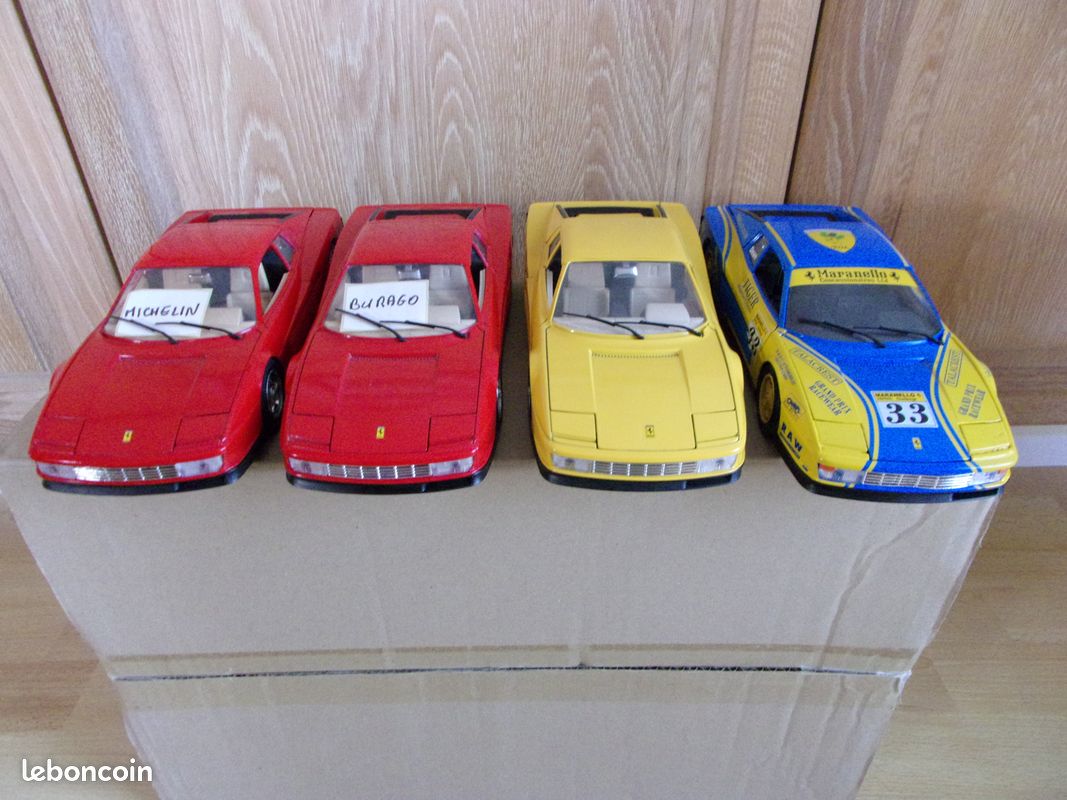 Pneu Miniature Michelin En Caoutchouc Pour Ferrari Testarossa 1984 - Échelle 1/18 Bburago