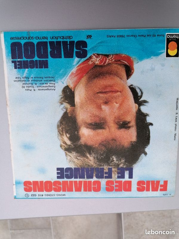 Disque vinyle 45 tours de Michel Sardou (image 2)