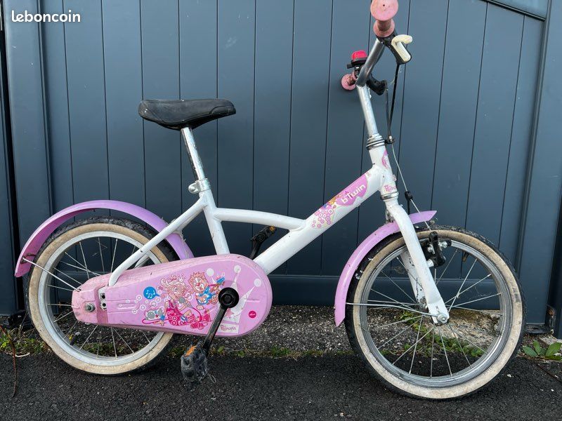 B Twin Rose Ou Bleu Draisienne Draisienne B'twin Enfant 10 Pouces