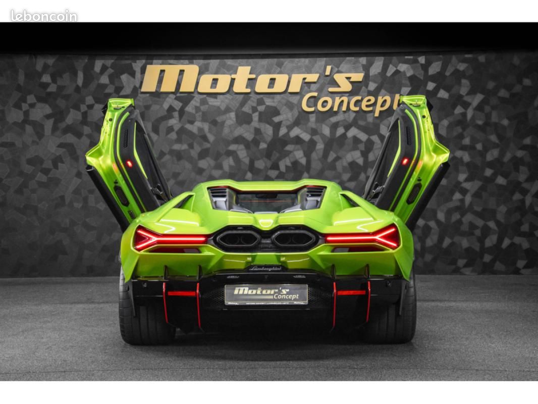 Lamborghini revuelto AD PERSONAM - VERDE CITREA / ROSSO MARS TVA 6.5 V12 1.015CH Baquets (image 5)