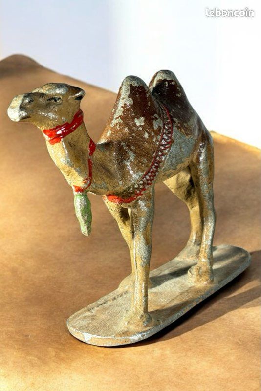 Figurine Quiralu – Chameau – Animal Sauvage Cirque/savane – Aluminium, France, 60mm