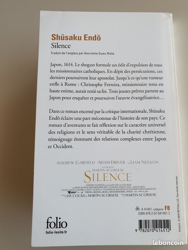 SILENCE de SHUSAKU ENDO (image 6)