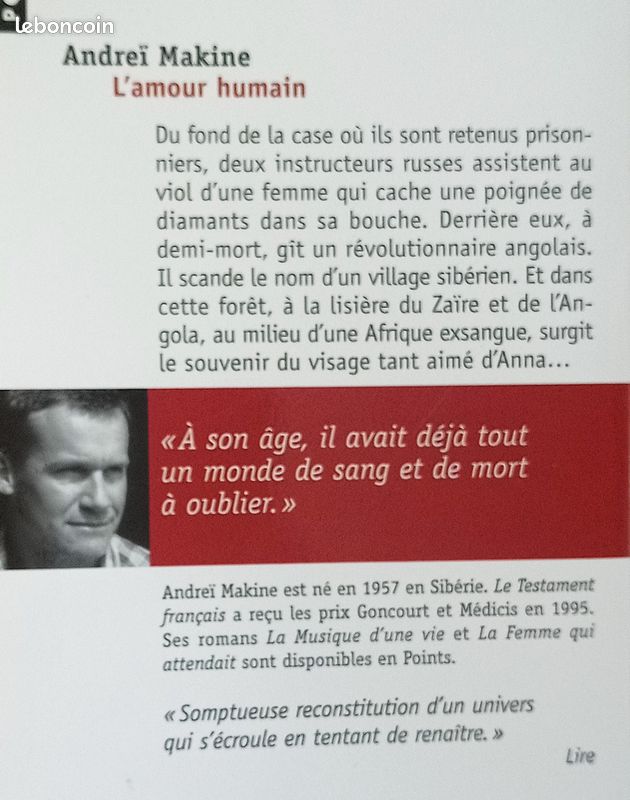 L'Amour humain par Andreï Makine (image 2)