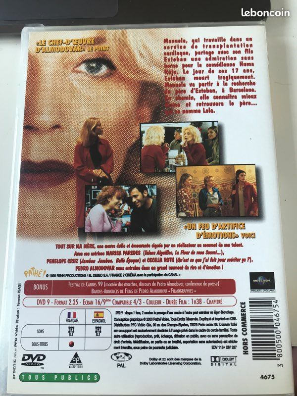 DVD : Tout sur ma mère d’Almodóvar (image 2)