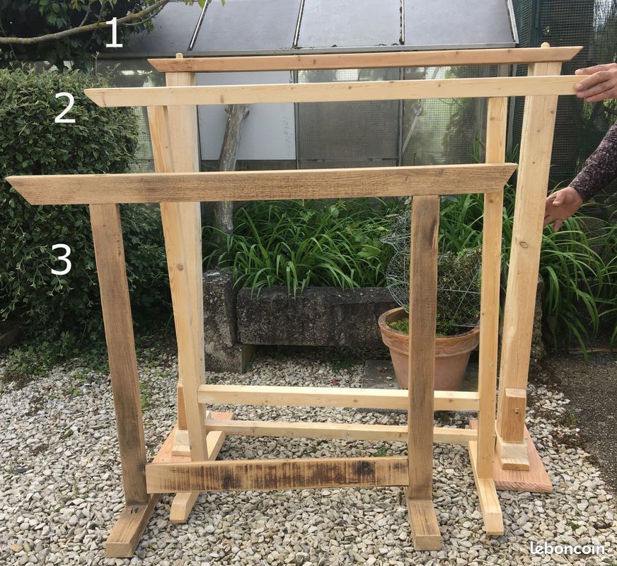Support Bois Méditation Fityle Support Bois Carillons Éoliens - Support Méditation Style A 45x20cm Support Gong Suspendu