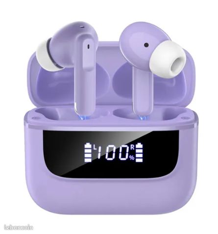 Micro CVC8.0 Antibruit Écouteurs Bluetooth Sport CASCHO - 60H Autonomie, Bluetooth 5.3, IPX7 Étanche | Casque Sans Fil Avec Micro CVC8.0 écouteurs Running Sans Fil