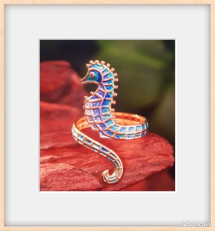 Bague Hippocampe Acier Inoxydable Unisex (image 3)