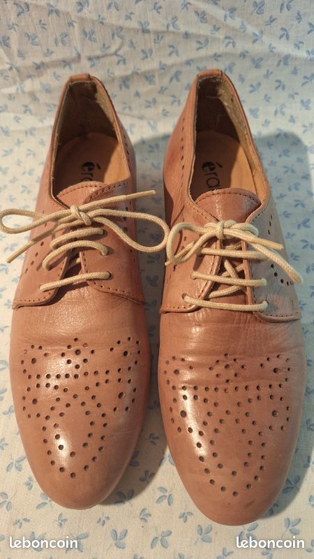 Derbies Vintage Taylor Legacy En Cuir Marron Clair - Taille 42.5 EU - Très Bon état, Fabrication Espagne